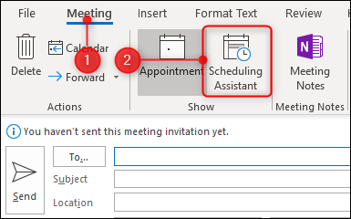 no information showing for invitee in scheduling assistant on mac